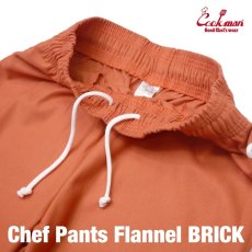 画像8: COOKMAN  Chef Pants Flannel Brick (Orange) (8)