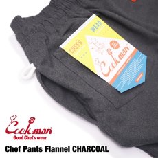 画像7: COOKMAN  Chef Pants Flannel Charcoal (Charcoal) (7)