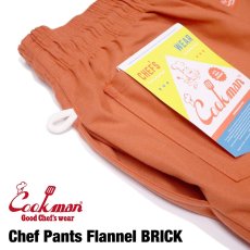 画像7: COOKMAN  Chef Pants Flannel Brick (Orange) (7)