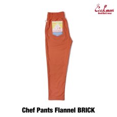 画像2: COOKMAN  Chef Pants Flannel Brick (Orange) (2)