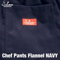 画像5: COOKMAN  Chef Pants Flannel Navy (Navy) (5)