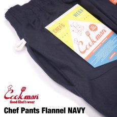 画像7: COOKMAN  Chef Pants Flannel Navy (Navy) (7)