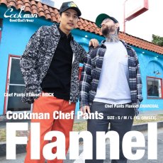 画像10: COOKMAN  Chef Pants Flannel Charcoal (Charcoal) (10)