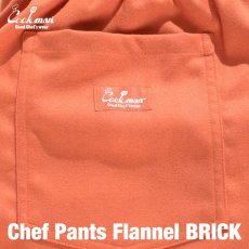 画像5: COOKMAN  Chef Pants Flannel Brick (Orange) (5)