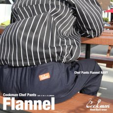 画像11: COOKMAN  Chef Pants Flannel Navy (Navy) (11)