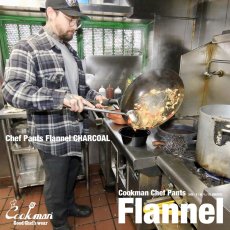 画像13: COOKMAN  Chef Pants Flannel Charcoal (Charcoal) (13)