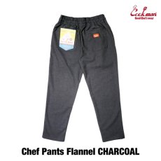 画像4: COOKMAN  Chef Pants Flannel Charcoal (Charcoal) (4)