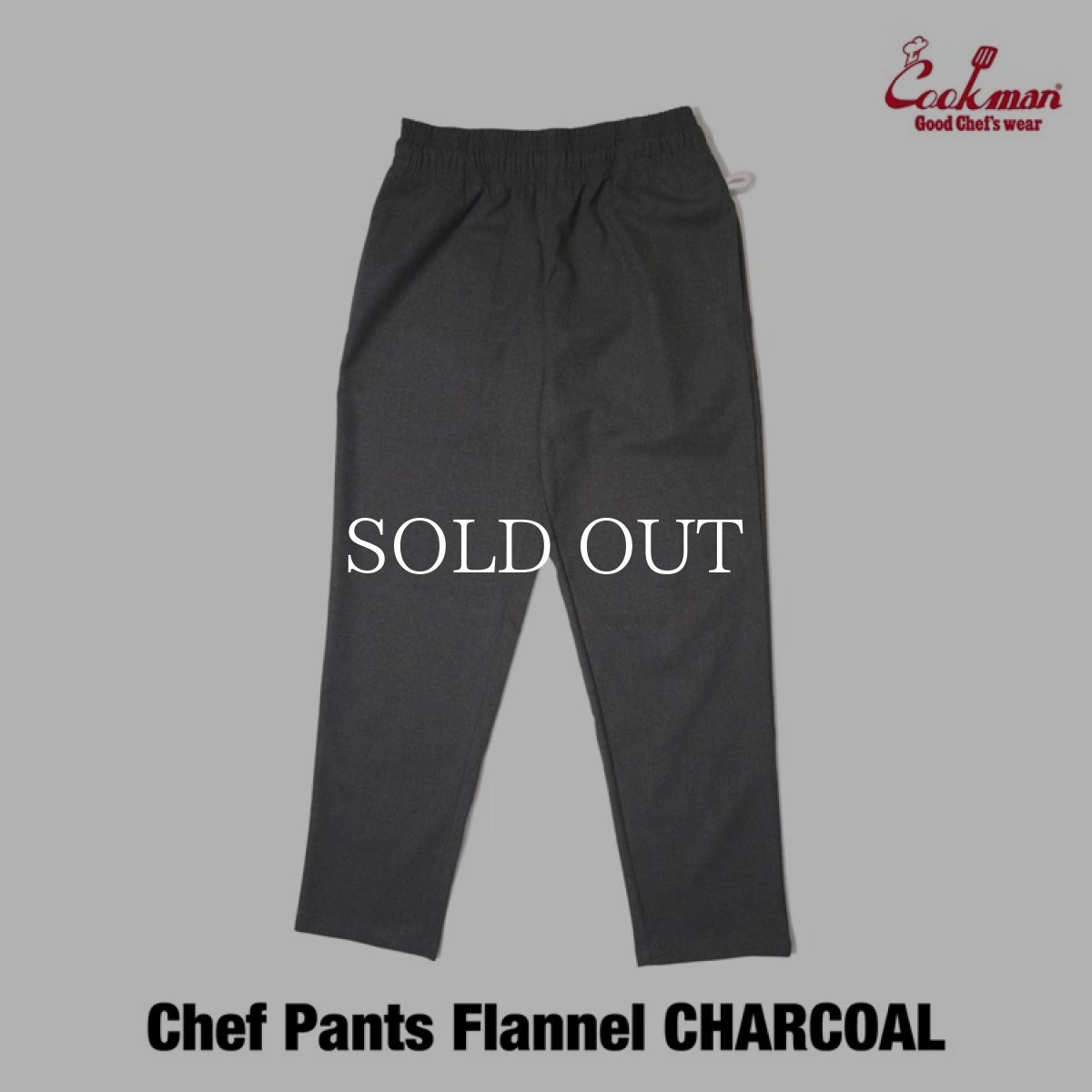 画像3: COOKMAN  Chef Pants Flannel Charcoal (Charcoal) (3)
