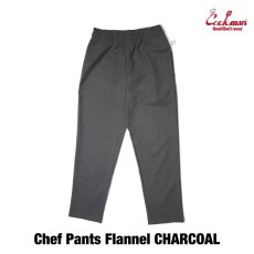 画像3: COOKMAN  Chef Pants Flannel Charcoal (Charcoal) (3)