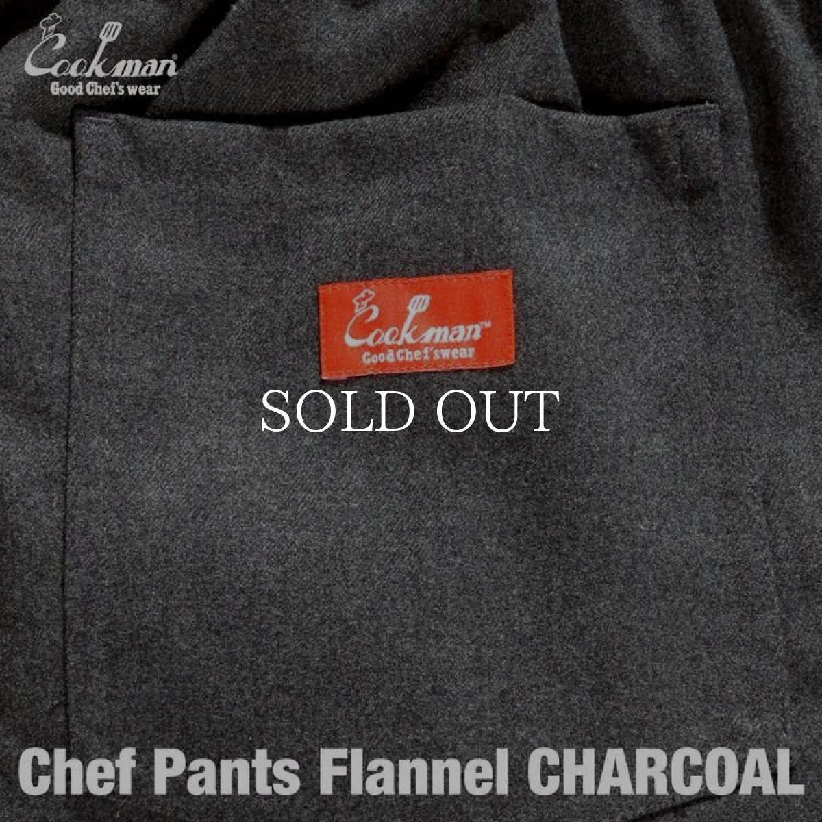 画像5: COOKMAN  Chef Pants Flannel Charcoal (Charcoal) (5)