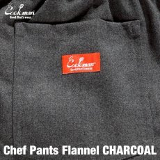 画像5: COOKMAN  Chef Pants Flannel Charcoal (Charcoal) (5)