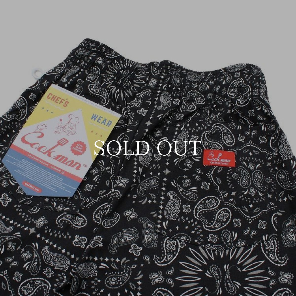 画像5: COOKMAN  Chef Pants Paisley Black Plus Size (Black) (5)