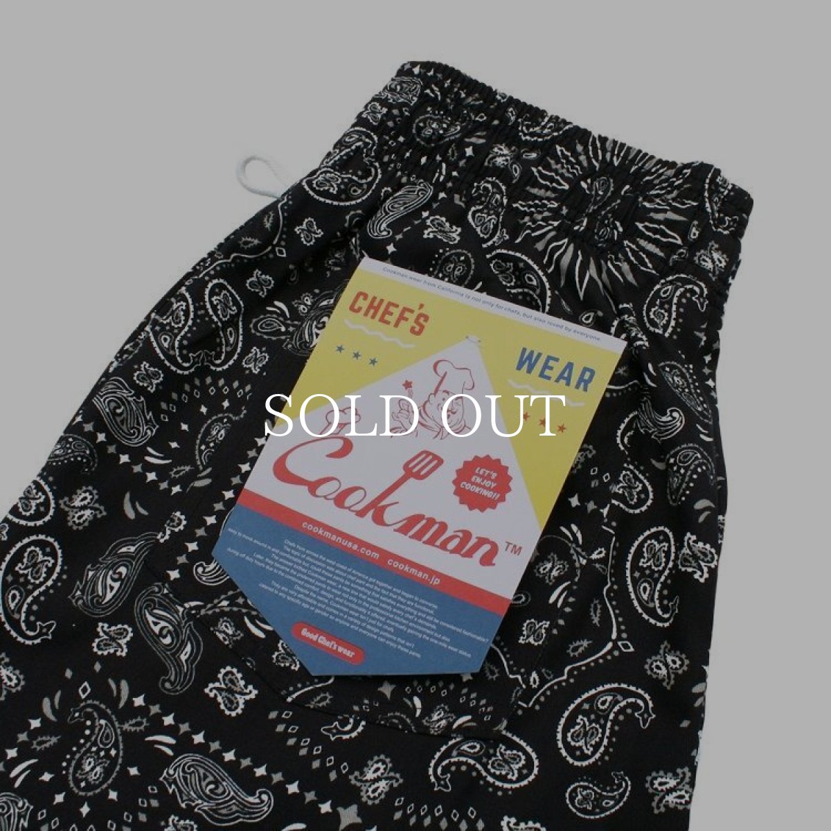 画像4: COOKMAN  Chef Pants Paisley Black Plus Size (Black) (4)