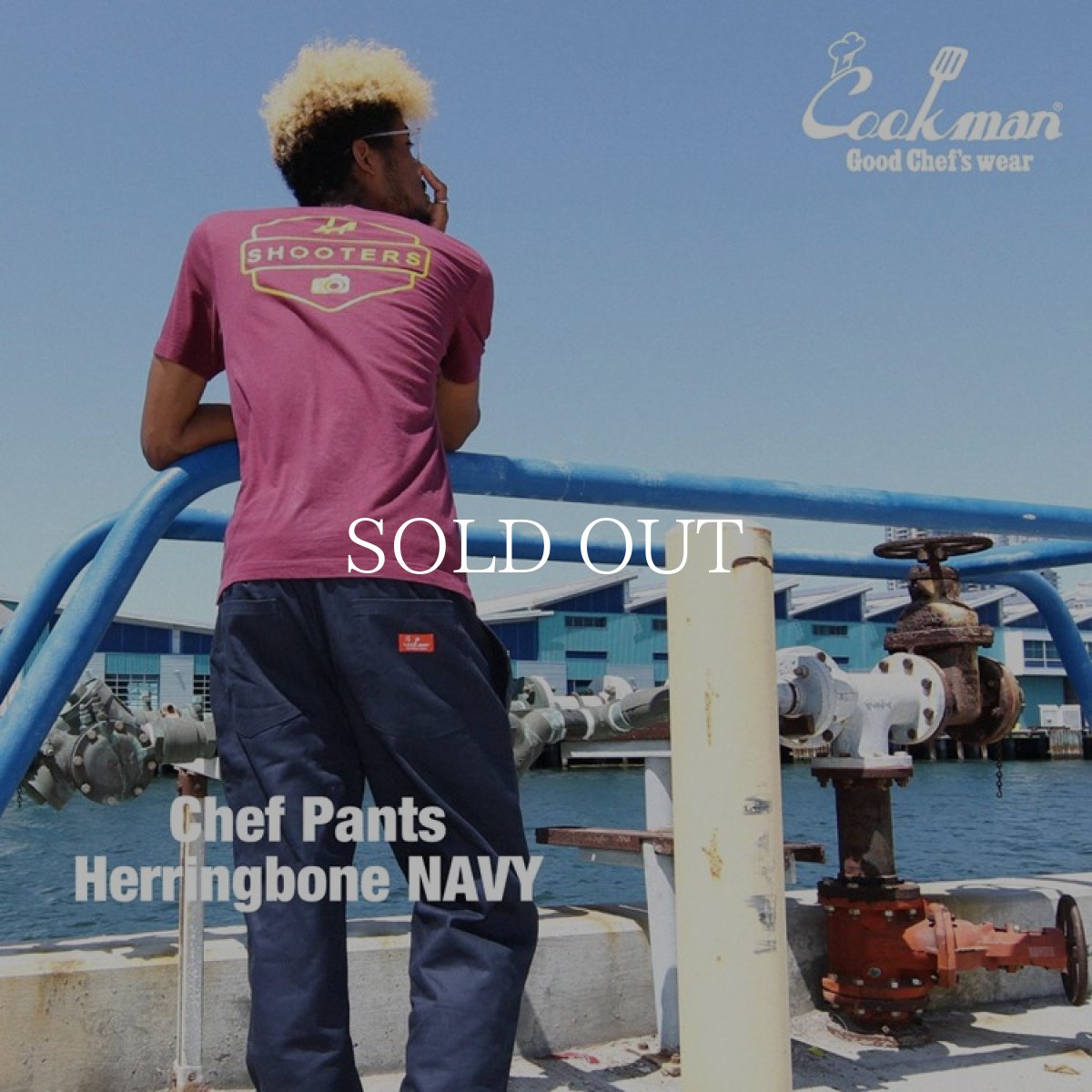 画像11: COOKMAN  Chef Pants Herringbone (Navy) (11)