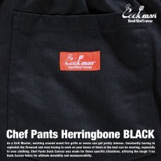 画像10: COOKMAN  Chef Pants Herringbone (Black) (10)
