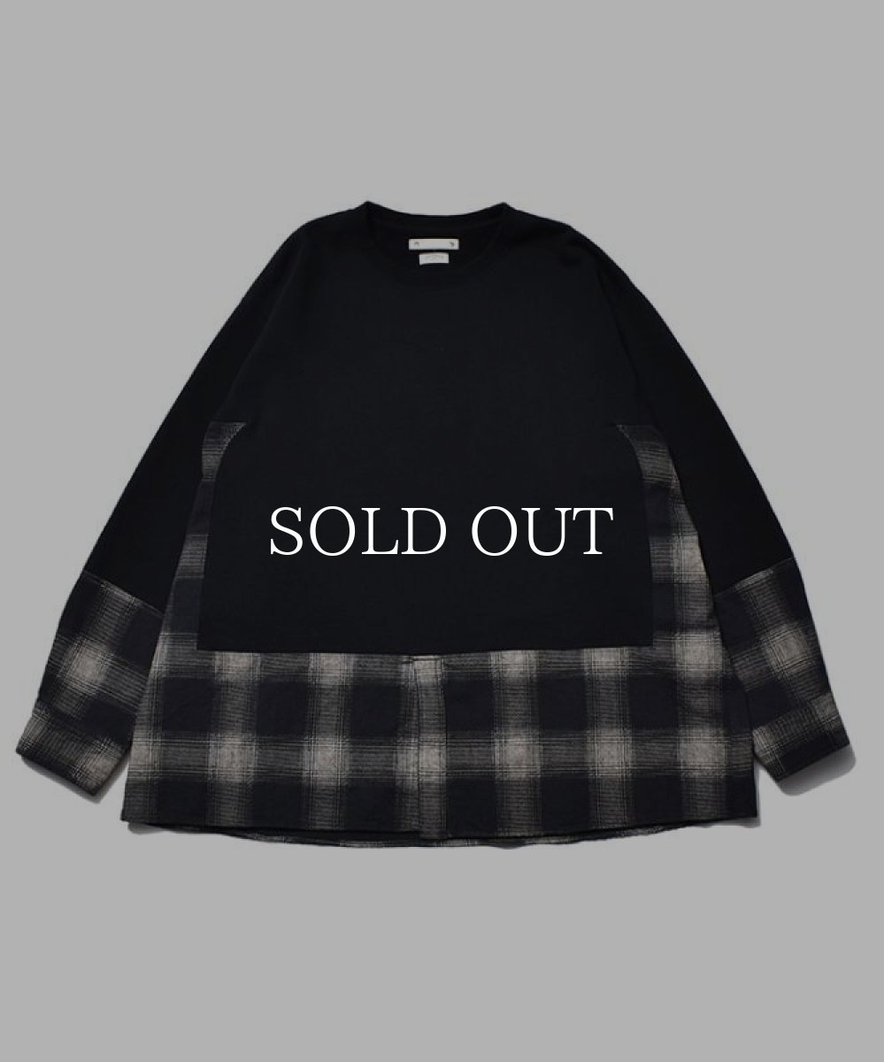 画像1: MINEDENIM  OLD PARK×MINEDENIM Denim Shirt Crew neck Sweat SH (WPT) (1)