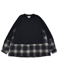 画像1: MINEDENIM  OLD PARK×MINEDENIM Denim Shirt Crew neck Sweat SH (WPT) (1)