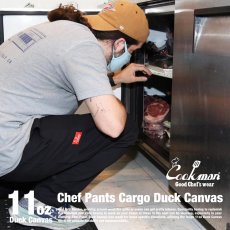画像16: COOKMAN  Chef Pants Cargo Duck Canvas (Black) (16)