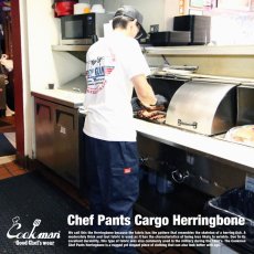 画像14: COOKMAN  Chef Pants Cargo Herringbone (Navy) (14)