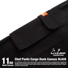 画像13: COOKMAN  Chef Pants Cargo Duck Canvas (Black) (13)