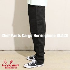 画像5: COOKMAN  Chef Pants Cargo Herringbone (Black) (5)