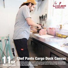 画像15: COOKMAN  Chef Pants Cargo Duck Canvas (Black) (15)