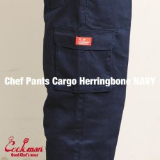 画像6: COOKMAN  Chef Pants Cargo Herringbone (Navy) (6)