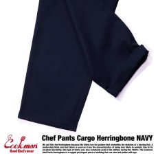 画像10: COOKMAN  Chef Pants Cargo Herringbone (Navy) (10)
