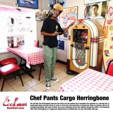 画像12: COOKMAN  Chef Pants Cargo Herringbone (Khaki) (12)