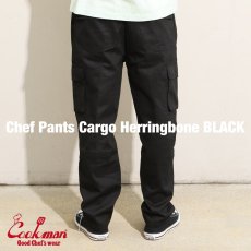画像4: COOKMAN  Chef Pants Cargo Herringbone (Black) (4)