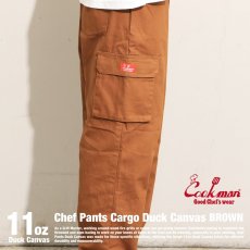 画像6: COOKMAN  Chef Pants Cargo Duck Canvas (Brown) (6)