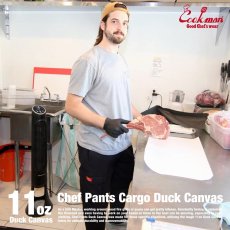 画像14: COOKMAN  Chef Pants Cargo Duck Canvas (Black) (14)
