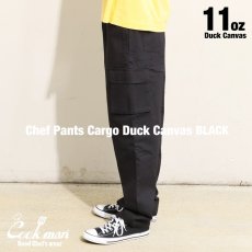 画像3: COOKMAN  Chef Pants Cargo Duck Canvas (Black) (3)