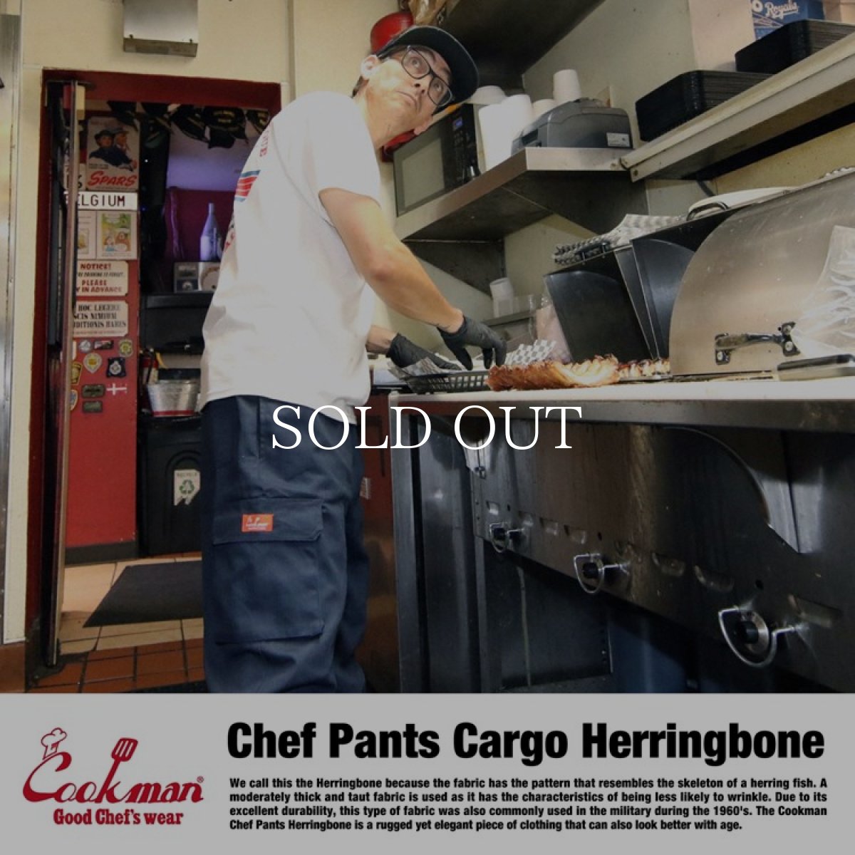 画像13: COOKMAN  Chef Pants Cargo Herringbone (Navy) (13)