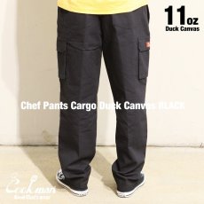 画像5: COOKMAN  Chef Pants Cargo Duck Canvas (Black) (5)