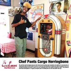 画像13: COOKMAN  Chef Pants Cargo Herringbone (Khaki) (13)