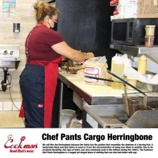 画像17: COOKMAN  Chef Pants Cargo Herringbone (Navy) (17)