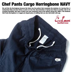 画像9: COOKMAN  Chef Pants Cargo Herringbone (Navy) (9)