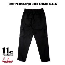 画像8: COOKMAN  Chef Pants Cargo Duck Canvas (Black) (8)