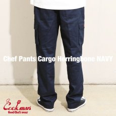 画像4: COOKMAN  Chef Pants Cargo Herringbone (Navy) (4)