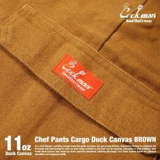 画像15: COOKMAN  Chef Pants Cargo Duck Canvas (Brown) (15)