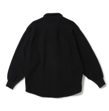 画像2: SON OF THE CHEESE  Fleece big Shirt (BLACK) (2)