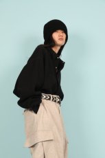 画像5: SON OF THE CHEESE  Fleece big Shirt (BLACK) (5)