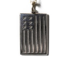 画像2: STANDARD CALIFORNIA  SD Made in USA Necklace USA Flag (Silver) (2)