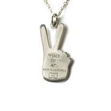 画像3: STANDARD CALIFORNIA  SD Made in USA Necklace Peace Sign (Silver) (3)