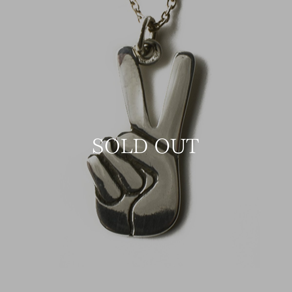 画像2: STANDARD CALIFORNIA  SD Made in USA Necklace Peace Sign (Silver) (2)