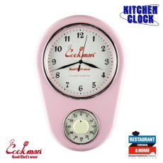 画像1: COOKMAN  Kitchen Clock Pink (Light Pink) (1)