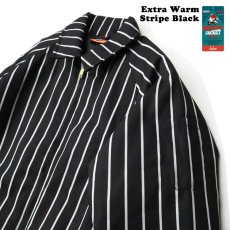 画像8: COOKMAN  デリバリージャケット Delivery Jacket EX Warm Stripe Black (Black) (8)