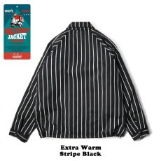 画像2: COOKMAN  デリバリージャケット Delivery Jacket EX Warm Stripe Black (Black) (2)