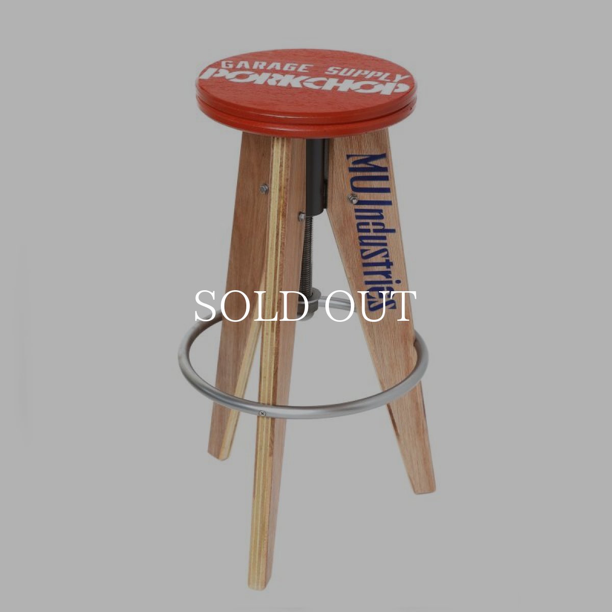 画像1: PORKCHOP GARAGE SUPPLY  【再入荷】ADJUSTABLE PORK STOOL HIGH (RED) (1)